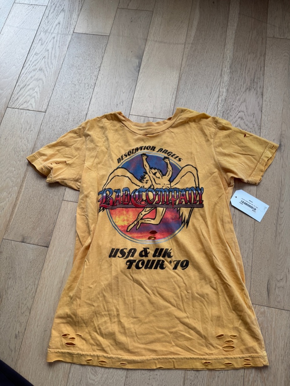 100% Cotton Band Tee NWT